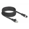 Sieťový kábel DeLOCK 80594 M12 na RJ-45 Cat5e 5m čierny