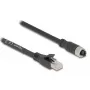 Sieťový kábel DeLOCK 80594 M12 na RJ-45 Cat5e 5m čierny