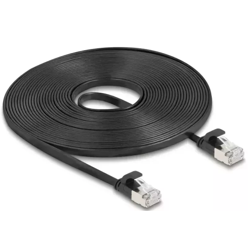 Sieťový kábel DeLOCK 81168 RJ-45 Cat6a 7,5 m čierny