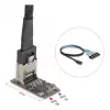 DELOCK interná M.2 na Mini-SAS adaptérová karta 64260, M.2 host, Mini-SAS výstup, JMicron JMB585, čierna, LED