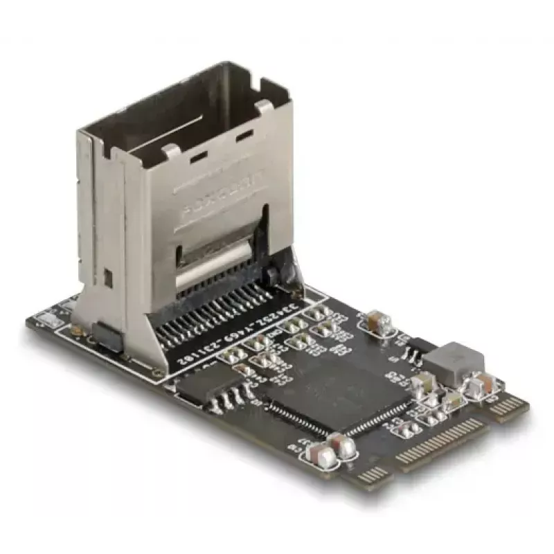 DELOCK interná M.2 na Mini-SAS adaptérová karta 64260, M.2 host, Mini-SAS výstup, JMicron JMB585, čierna, LED