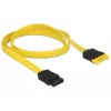 SATA kábel DeLOCK 0,7 m 2x SATA III SATA 7-pin čierny žltý