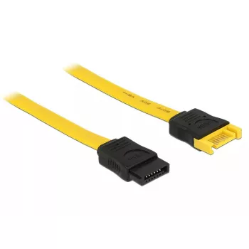 SATA kábel DeLOCK 0,7 m 2x SATA III SATA 7-pin čierny žltý