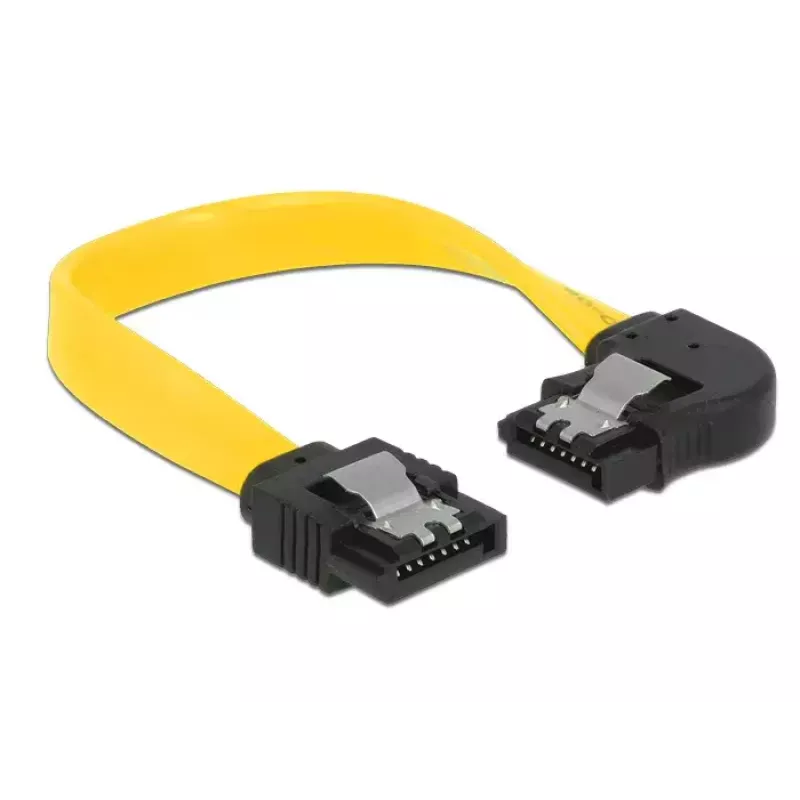 SATA kábel DeLOCK 83957 0,1 m 7-pólový čierny žltý
