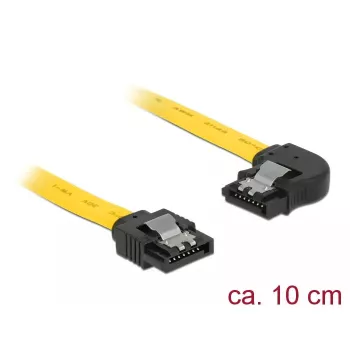 SATA kábel DeLOCK 83957 0,1 m 7-pólový čierny žltý