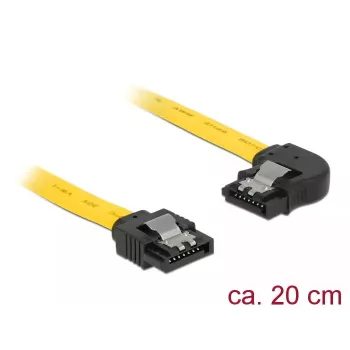 SATA kábel DeLOCK 83958 0,2m SATA 7-pin čierny žltý