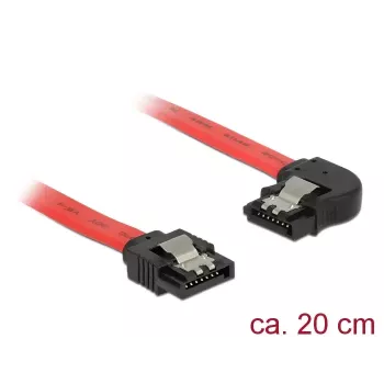 SATA kábel DeLOCK 83962 0,2 m SATA 7-pólový červený