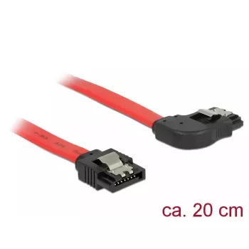 SATA kábel DeLOCK 83967 0,2 m SATA 7-pin čierny červený