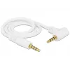 Audio kábel DeLOCK 84736 0,5 m 3,5 mm biely