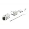 Delock 90937 Modul Keystone RJ45 na LSA Cat.6A, zalomený o 45 stupňov, tienený, vedenie kábla 90 stupňov, bez náradia