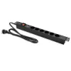 Zásuvkový blok pre RACK 19 1U QOLTEC PDU 16A 6xSCHUKO 1,8m