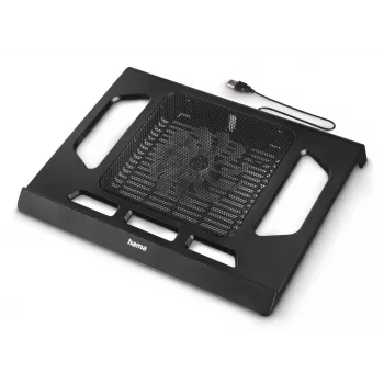 Hama čierna chladiaca podložka na notebook 39,6 cm (15,6 palcov)