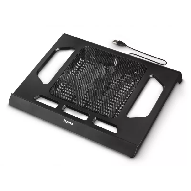 Hama čierna chladiaca podložka na notebook 39,6 cm (15,6 palcov)