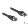DeLOCK RJ45 sieťový kábel Cat.8.1 S/FTP 1 m až do 40 Gbit/s čierny