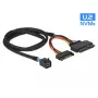 Kábel DeLOCK 0,75 m SFF-8643/U.2 SFF-8639+SATA