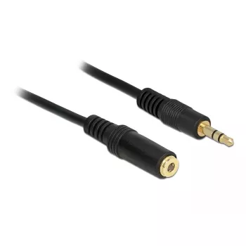 Audio kábel 3,5 mm M-F DeLOCK 83764 1 m čierny