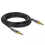 Audio kábel DeLOCK 85788 5 m 3,5 mm čierny sivý
