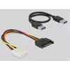 DeLOCK 41428 Riser karta M.2 Key B+M na PCIe x16 s káblom USB 30 cm