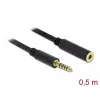 Audio kábel DeLOCK 85795 0,5 m 4,4 mm čierny