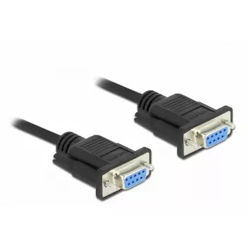Sériový kábel DeLOCK 86607 čierny 5 m RS-232 Sub-D9