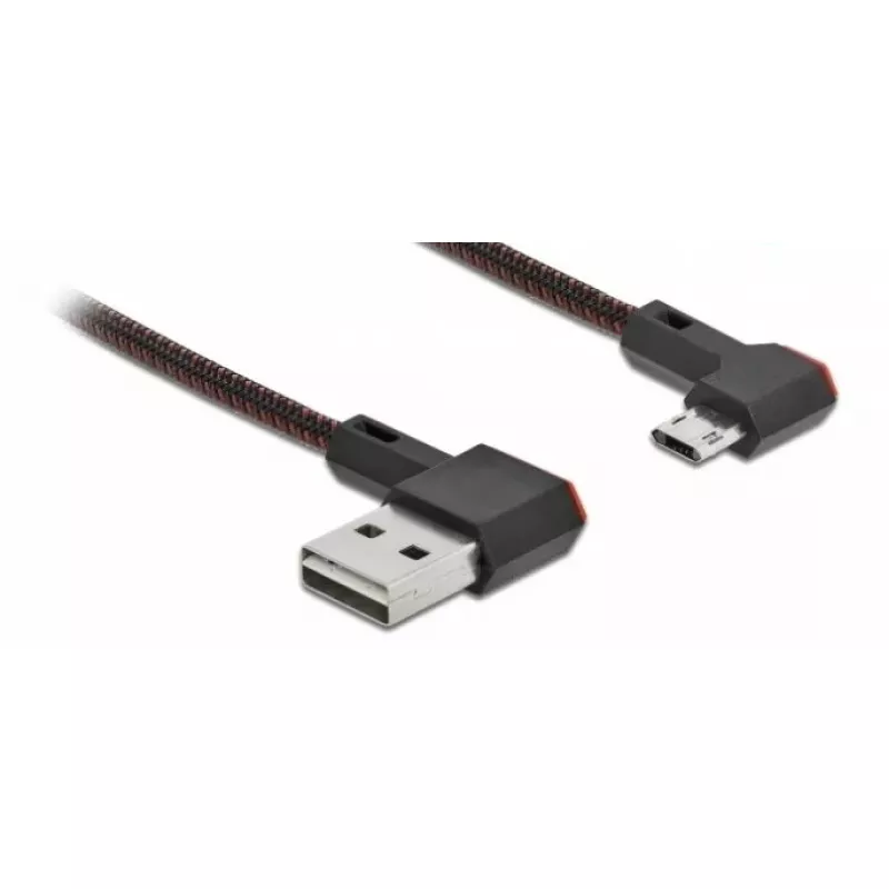 DeLOCK EASY-USB 2.0 kábel Type-A na Micro-B samec 1 m čierny