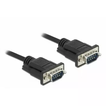 Sériový kábel DeLOCK 86576 čierny 5 m RS-232 Sub-D9