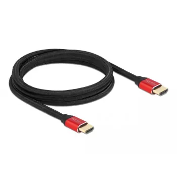 HDMI kábel DeLOCK Ultra High Speed 48 Gbps 8K 60 Hz červený 2 m