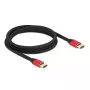 HDMI kábel DeLOCK Ultra High Speed 48 Gbps 8K 60 Hz červený 2 m