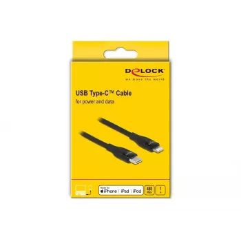 Dátový a nabíjací kábel USB Type-C na Lightning DeLOCK 86637