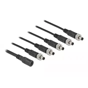 Káblový rozbočovač DeLOCK 86590 5,5 x 2,1 mm 1 x samica na 5 x samec skrutkovací
