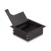 Priechodka na káble DELOCK 66855 na pracovný stôl, čierna, 80×80×28 mm, 1 ks
