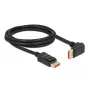 DisplayPort kábel DeLOCK 87055 2 m 8K 60Hz konektor samec na konektor samec 90° nahor