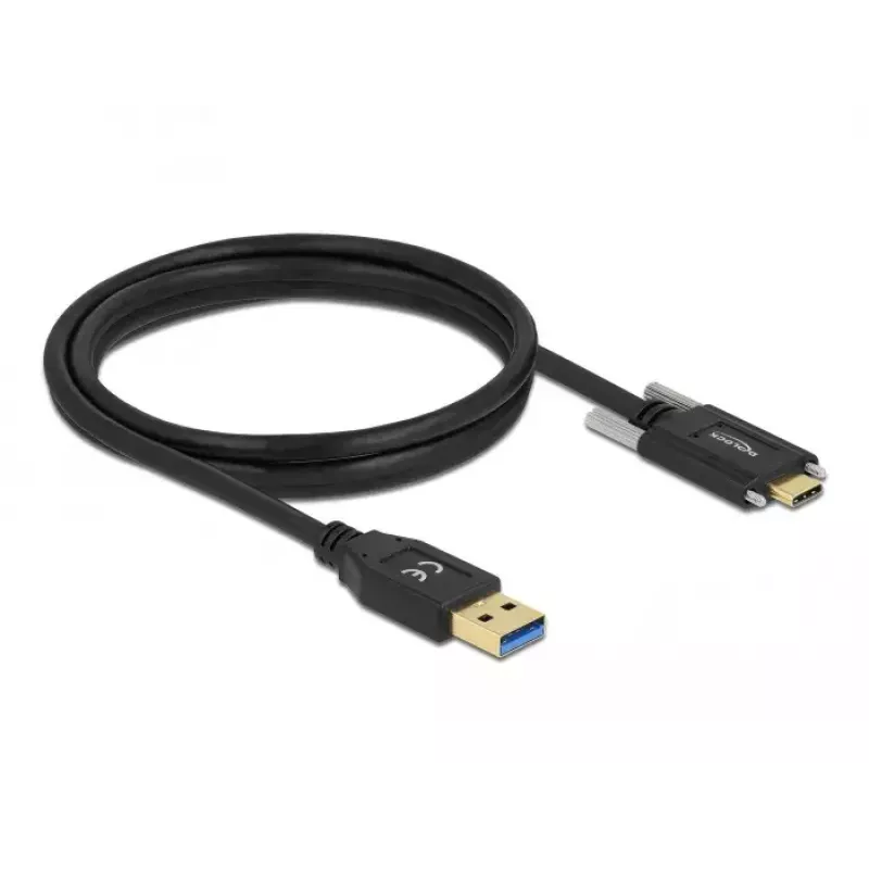 USB kábel DeLOCK 84017 1,5 m USB 3.2 Gen 1 USB A USB C čierny