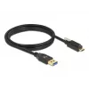 USB kábel DeLOCK 84028 1,5 m USB 3.2 Gen 1 USB A USB C čierny