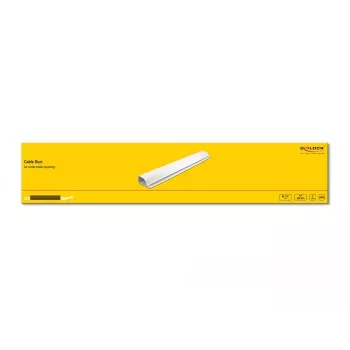 Káblový kanál DeLOCK 20885 montáž pod stôl 63 x 28 mm biely 2 ks