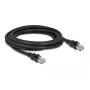 Sieťový kábel DeLOCK RJ45 Cat.6A F/UTP 3 m čierny