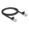 Sieťový kábel DeLOCK 81163 RJ-45 Cat6a 1 m čierny
