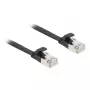 Sieťový kábel DeLOCK 81166 RJ-45 Cat6a 3 m čierny