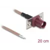 Koaxiálny kábel DELOCK 90729 RG-316/U 0,2 m s FAKRA-D konektorom samec, hnedý