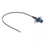 Koaxiálny kábel DELOCK 90731, FAKRA C na I-PEX MHF1, 0,2 m, 1,13 mm, čierny/modrý