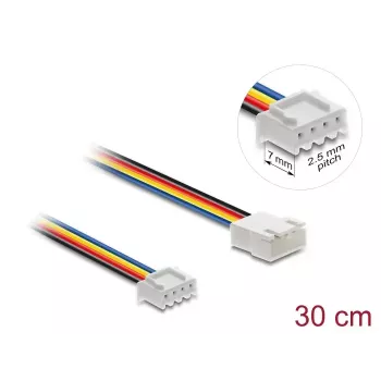Predlžovací kábel DELOCK 90868 pre počítačové chladiace systémy, PVC plášť, priemer 1,3 mm, viacfarebný