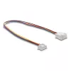 DeLOCK 90868 Predlžovací kábel ventilátora PWM 4-pin JST, samec na samicu, dĺžka konektora 7 mm, 30 cm