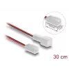 DeLOCK 90869 Predlžovací kábel ventilátora 2-pin, samec na samicu, dĺžka konektora 13 mm, 30 cm
