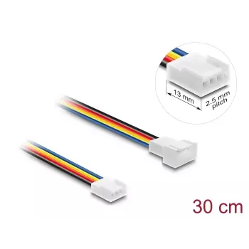 Predlžovací kábel DELOCK 90871 pre počítačové chladiace systémy, PVC, priemer 1,3 mm, viacfarebný