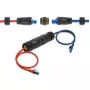 Spojovací adaptér DELOCK RJ45 konektor samica na RJ45 konektor samica so závitom M23, Cat.6a/Cat.7, IP68, čierny