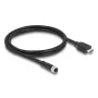 DELOCK M12 A-kódovaný 17-pólový (konektor samica) na HDMI (konektor samec) kábel — 1 m, čierny