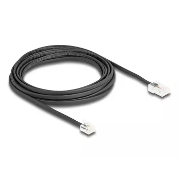 DeLOCK 88038 telefónny kábel 5 m čierny RJ-45 RJ-11