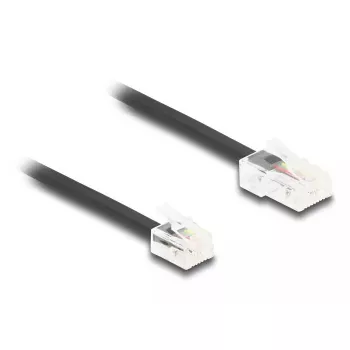 DeLOCK 88038 telefónny kábel 5 m čierny RJ-45 RJ-11