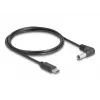 DeLOCK 85398 napájací kábel čierny 1,5 m USB C 5,5 x 2,1 mm