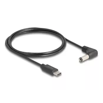 DeLOCK 85398 napájací kábel čierny 1,5 m USB C 5,5 x 2,1 mm